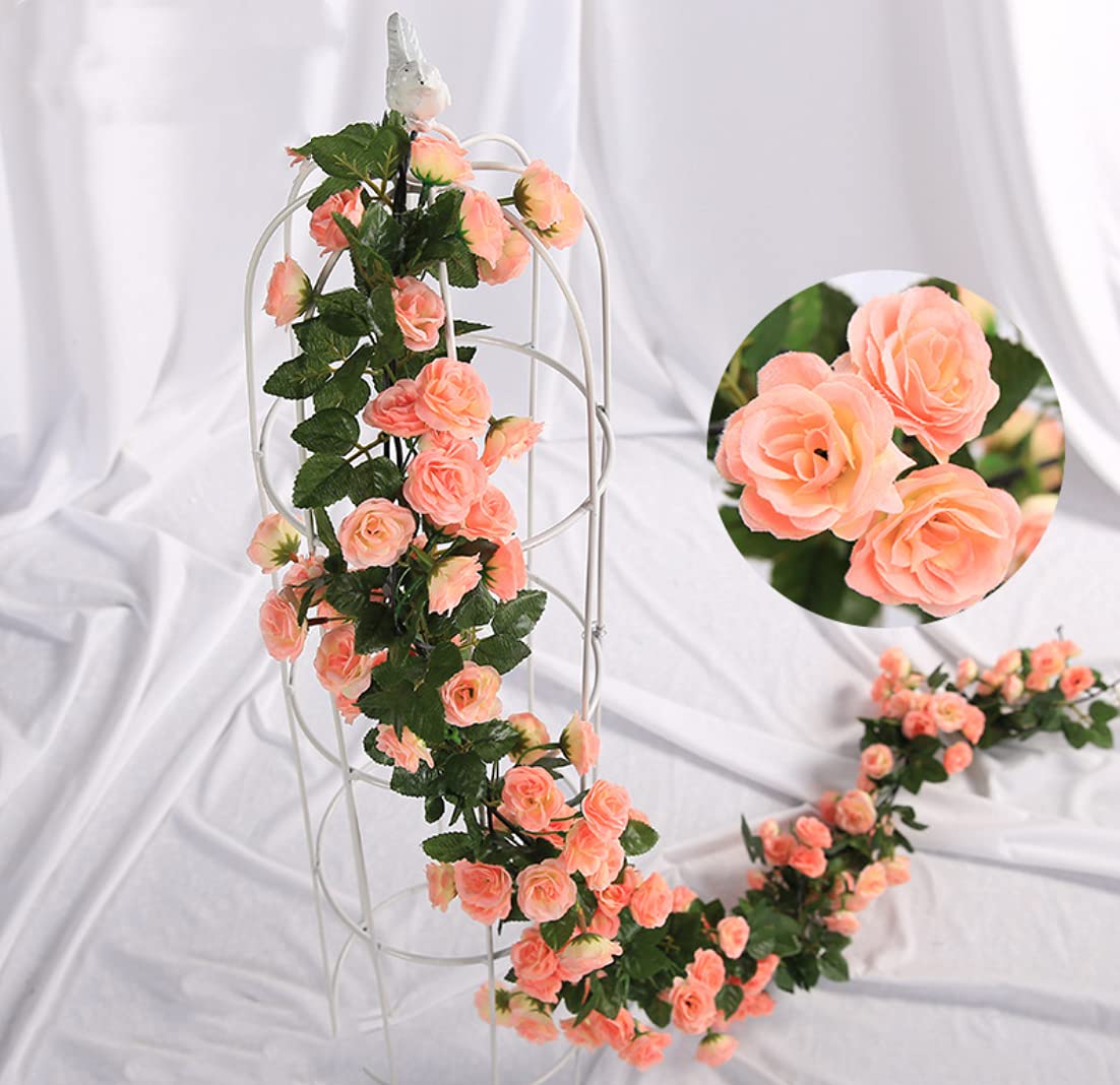 Amazon | desikaky バラ ガーランド 2本入 138輪花 薔薇 手作り